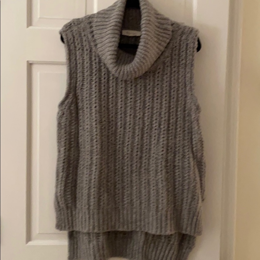 Gray vest like sweater